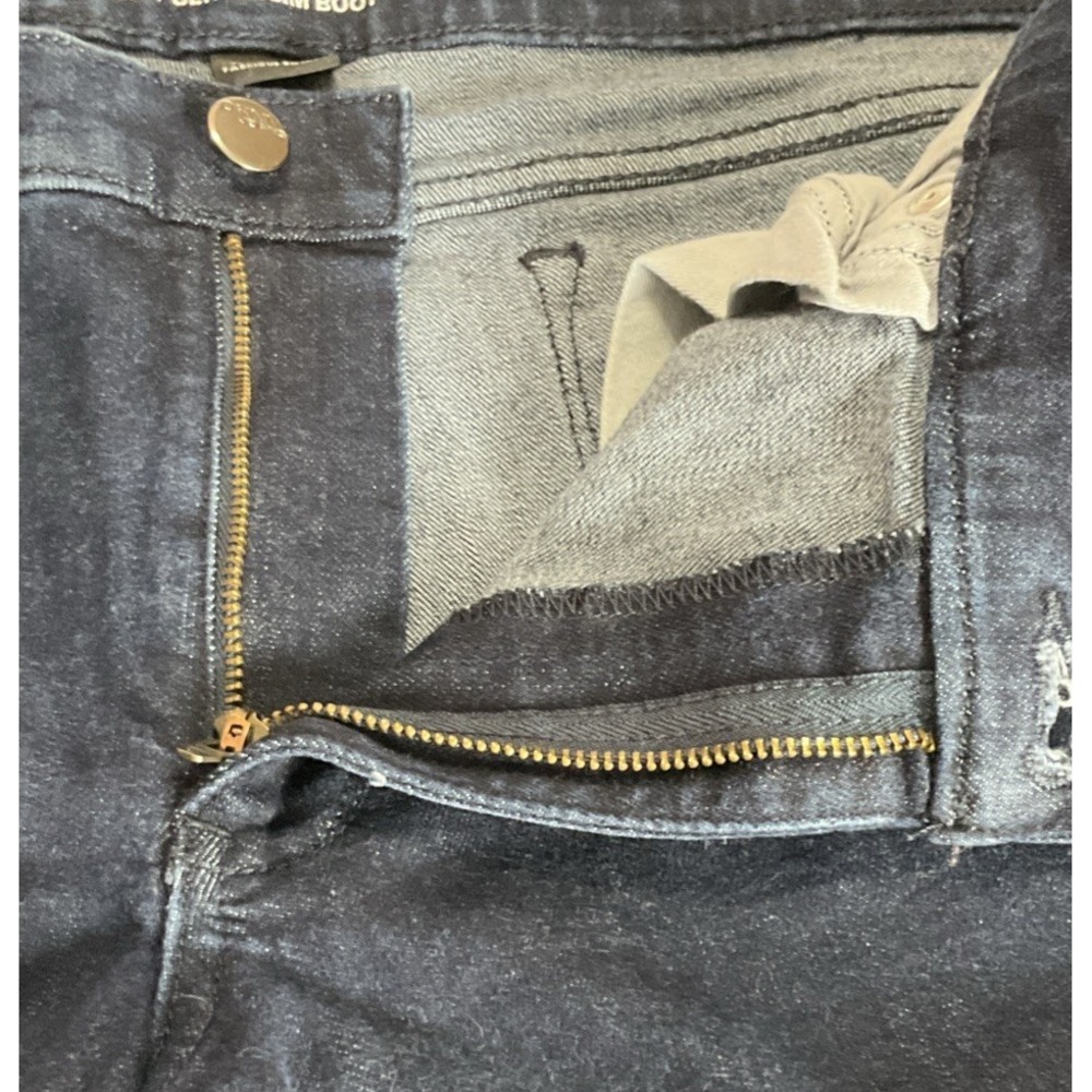 DKNY Women's Size 4:City Ultra Slim Boot Cut Jeans Dark Wash Stretch‎ 5 Pocket - Picture 6 of 12